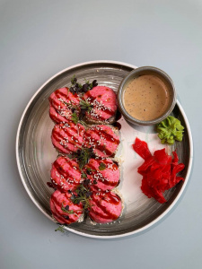 Запеченный с курицей